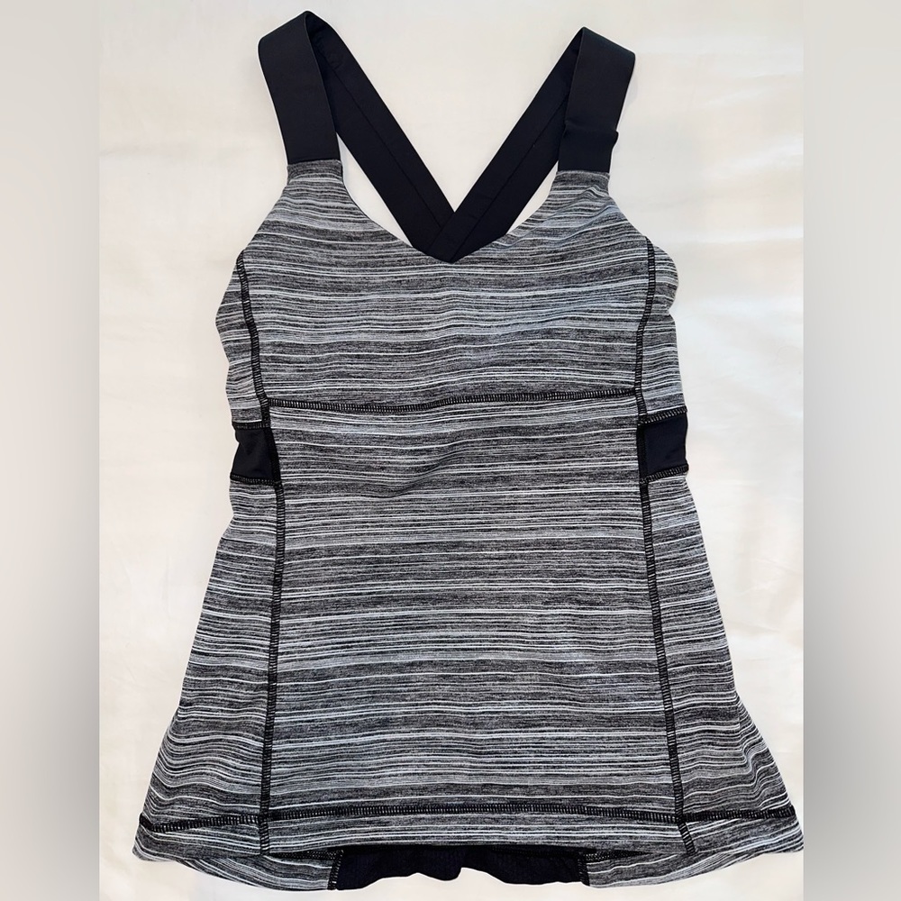 Lululemon Heathered Grey Athletic Top